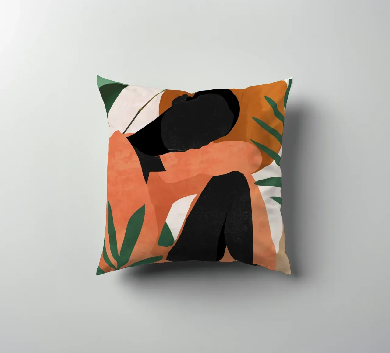 Ragazza tropicale 10 cuscino da ThingDesign