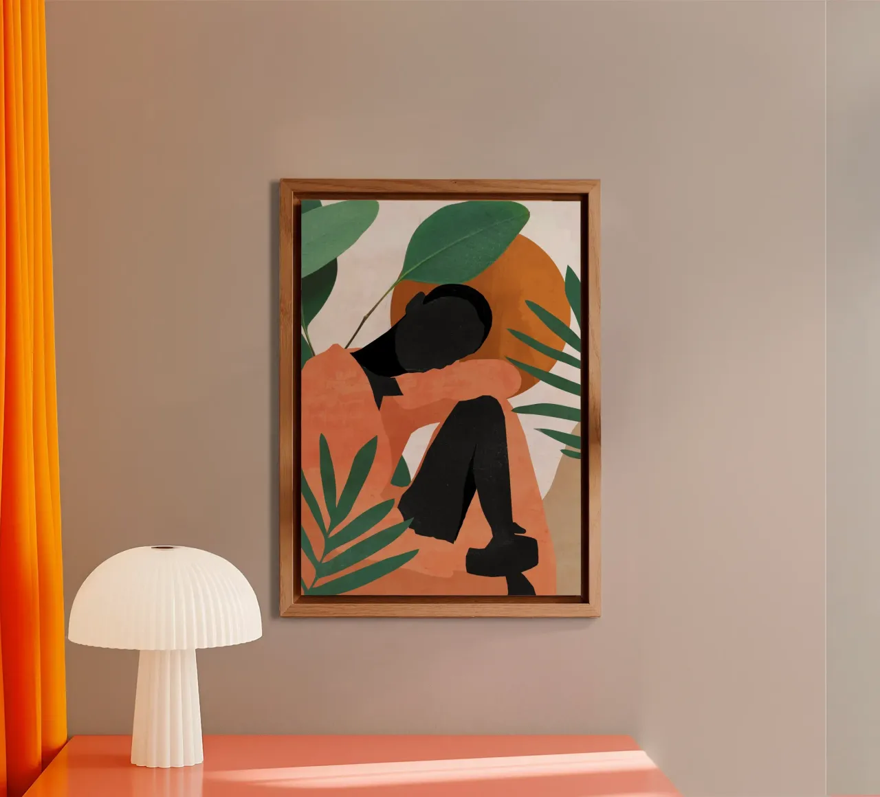 Ragazza tropicale 10 alluminio dibond da ThingDesign