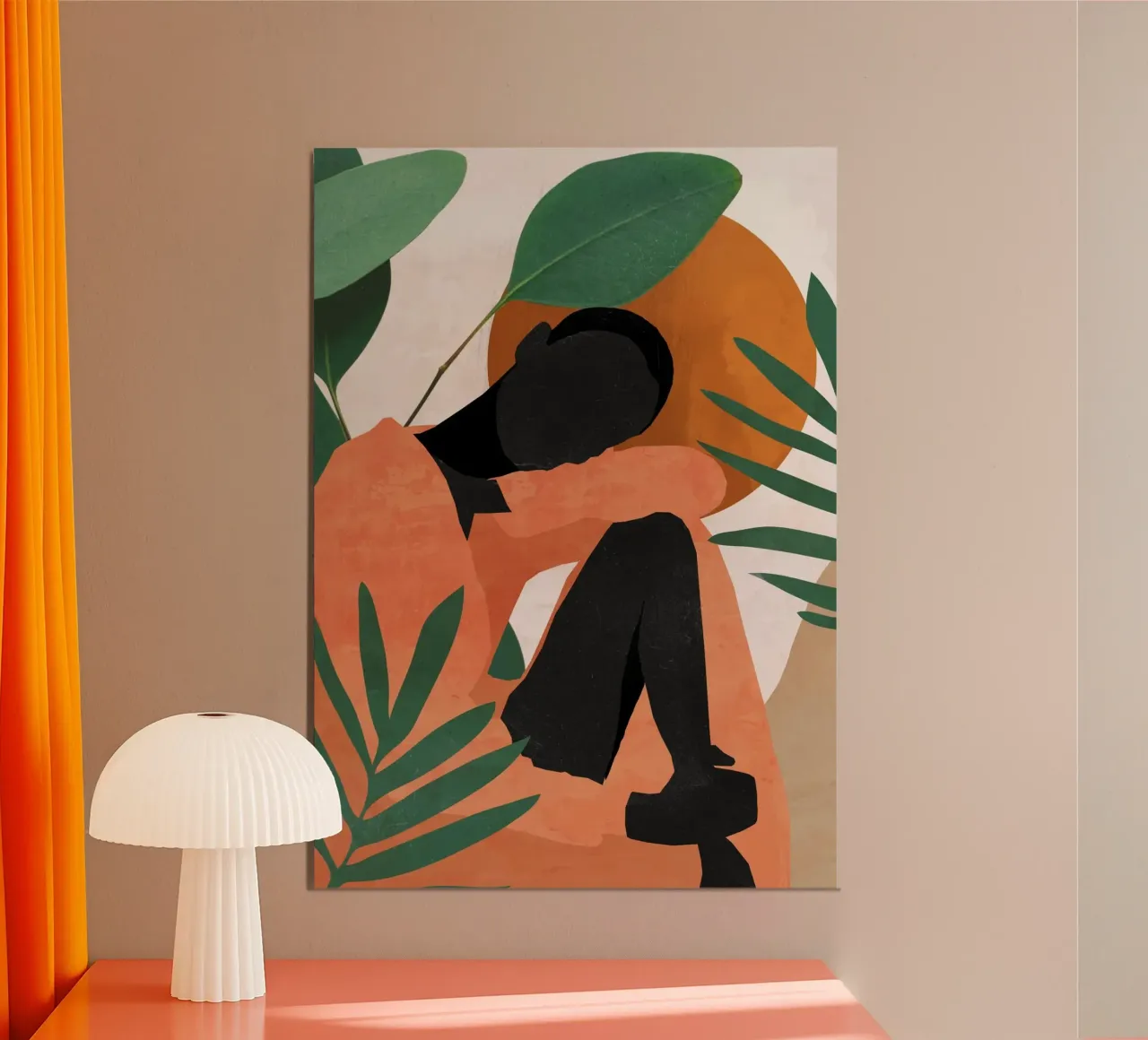 Ragazza tropicale 10 alluminio dibond da ThingDesign
