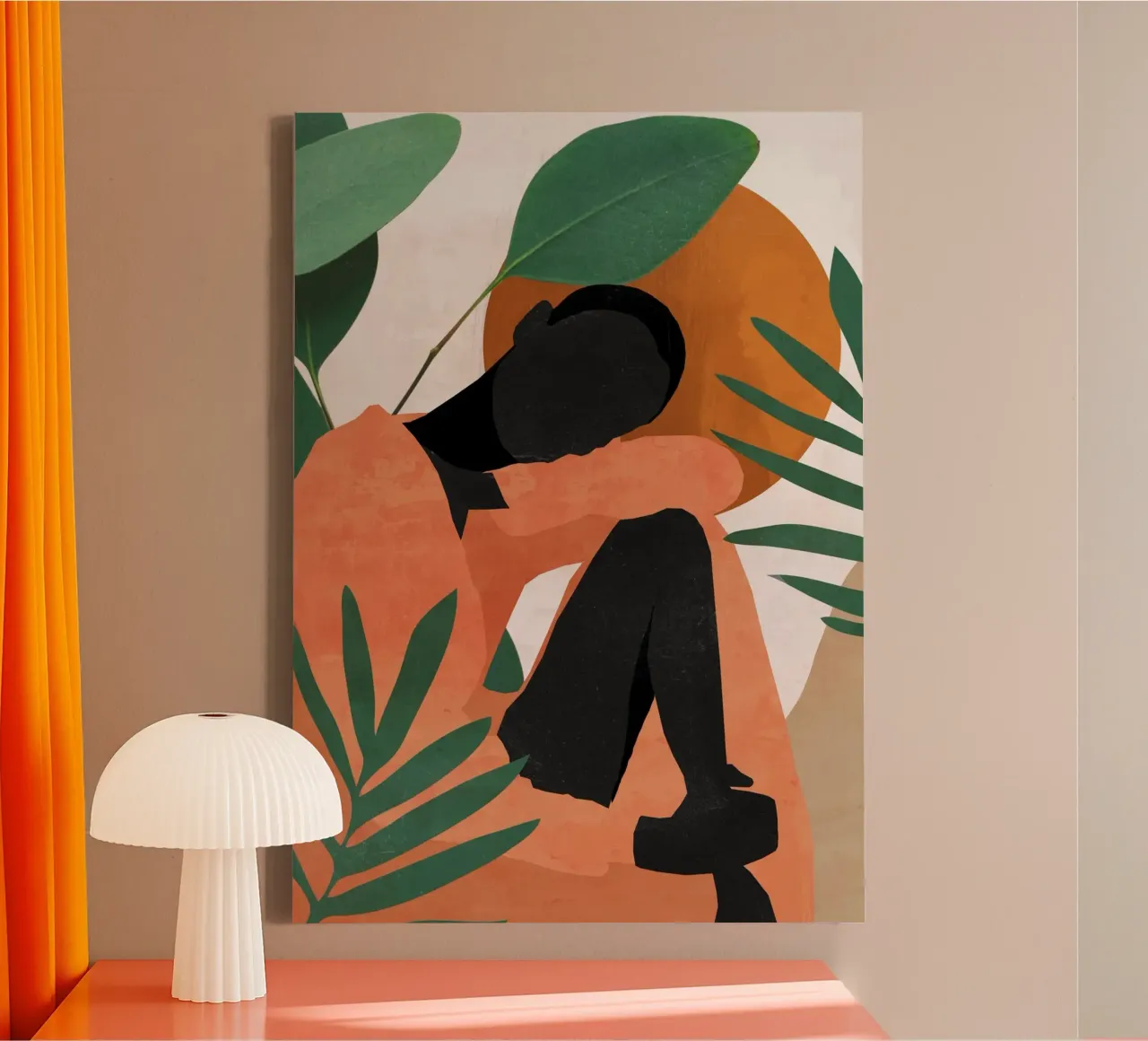 Tropisch meisje 10 canvas van ThingDesign