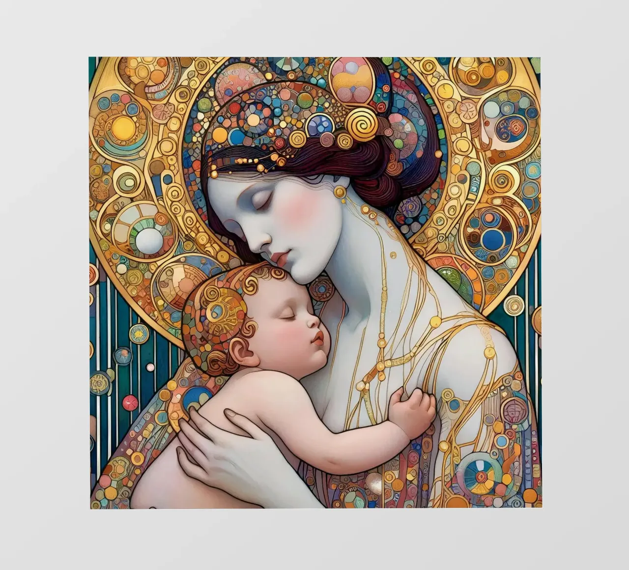 De moeder fotobehang van Art-Nouveau-Dsg