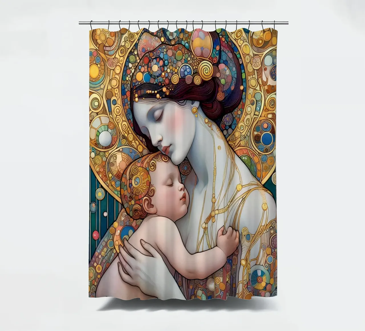 Die Mutter Duschvorhang von Art-Nouveau-Dsg