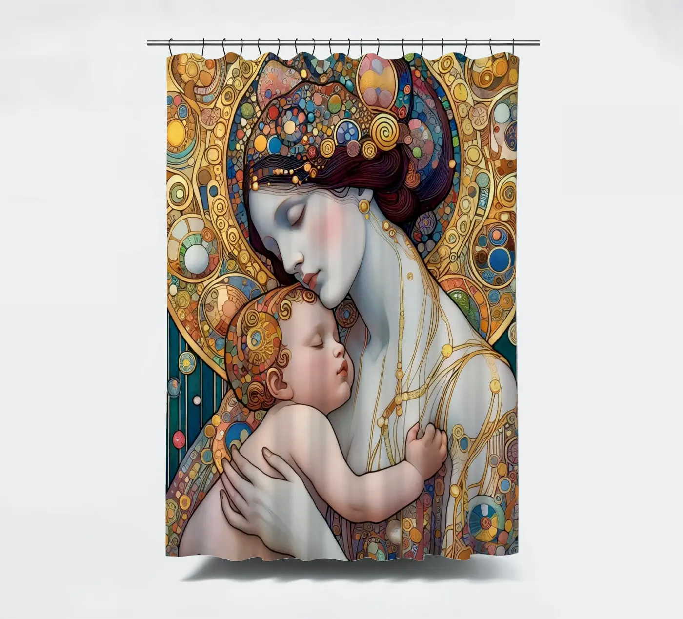 The mother Duschvorhang von Art-Nouveau-Dsg