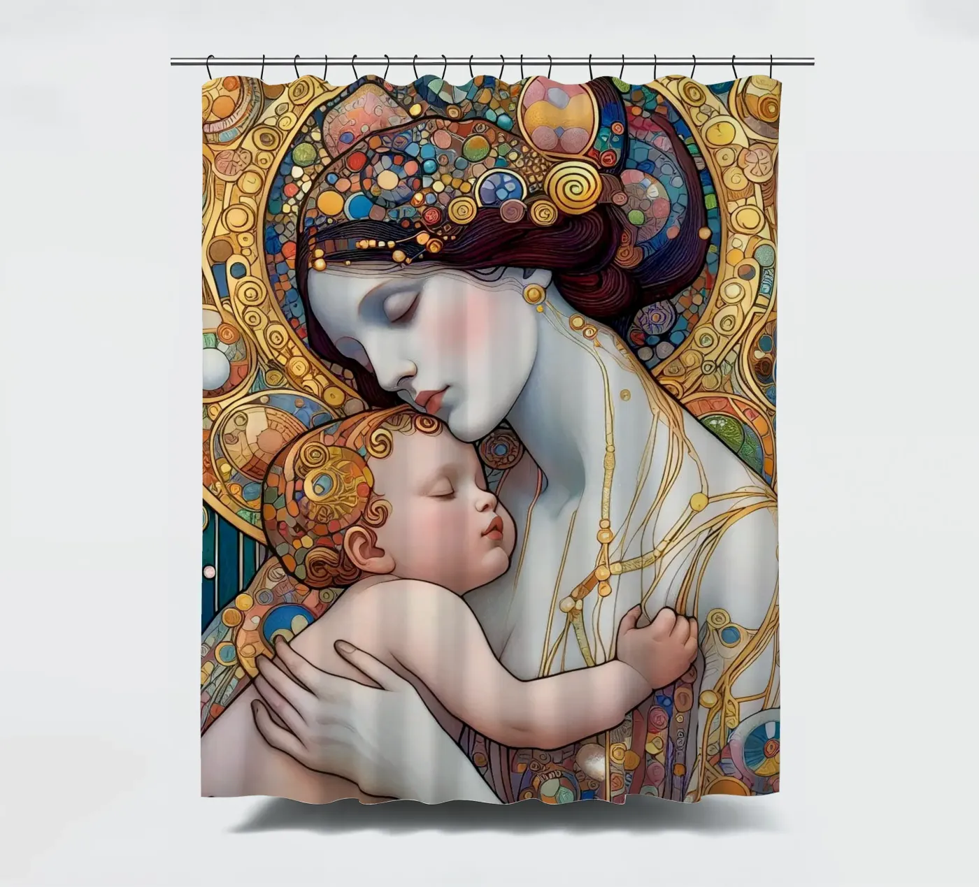 The mother Duschvorhang von Art-Nouveau-Dsg