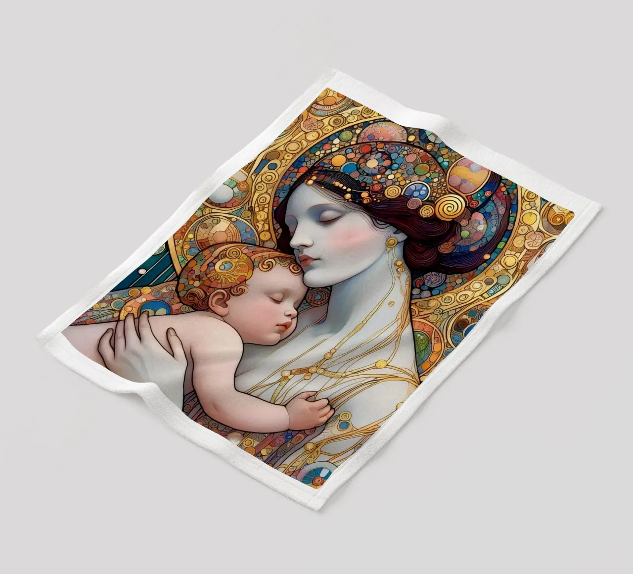 Die Mutter Fleecedecke von Art-Nouveau-Dsg