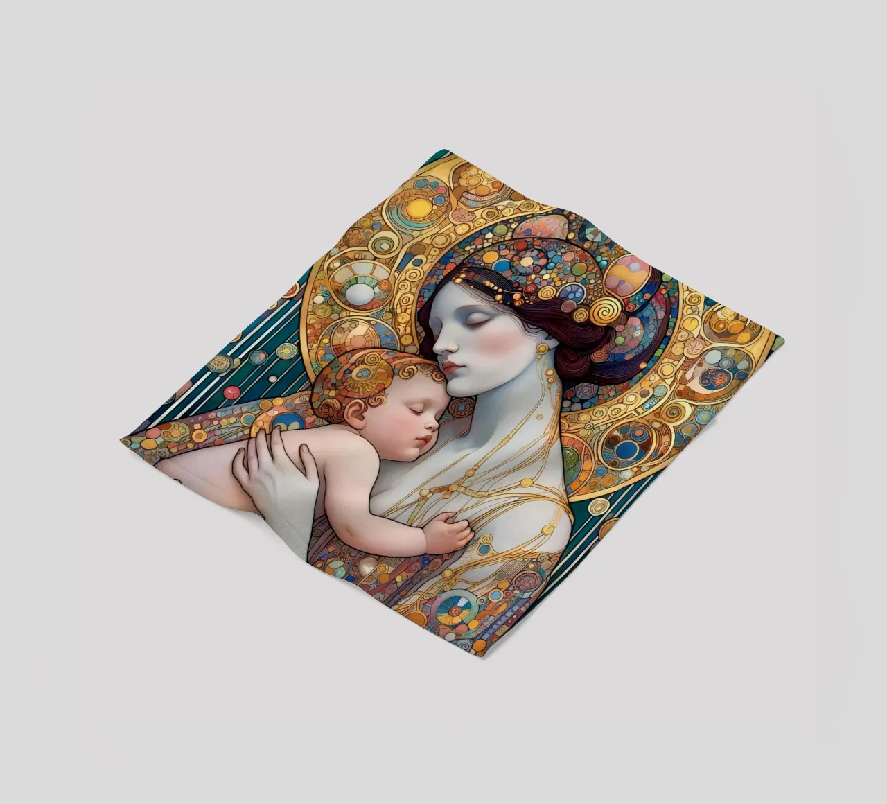 Die Mutter Fleecedecke von Art-Nouveau-Dsg