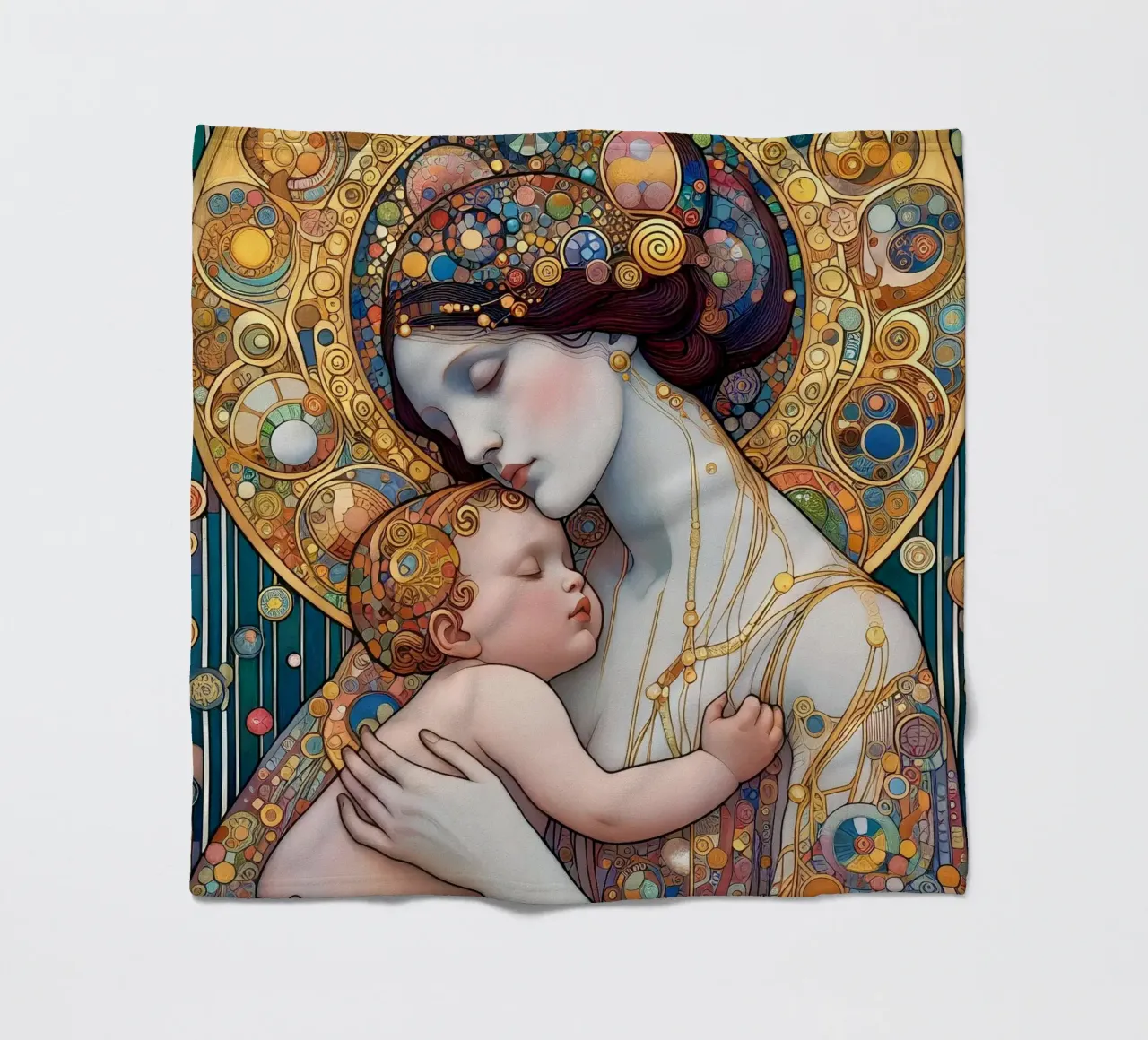 Die Mutter Fleecedecke von Art-Nouveau-Dsg