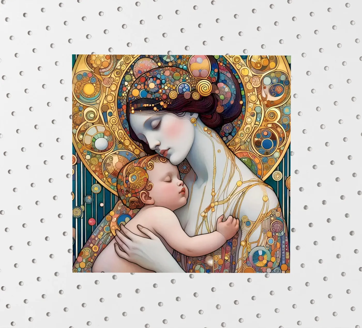 The mother autocollant de Art-Nouveau-Dsg