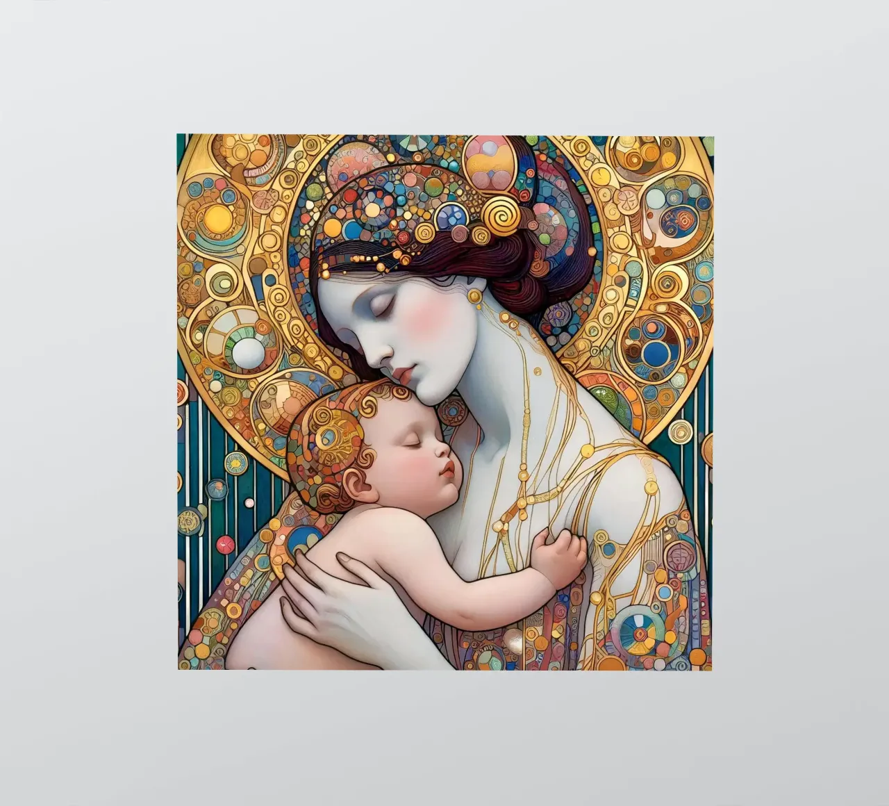 De moeder sticker van Art-Nouveau-Dsg