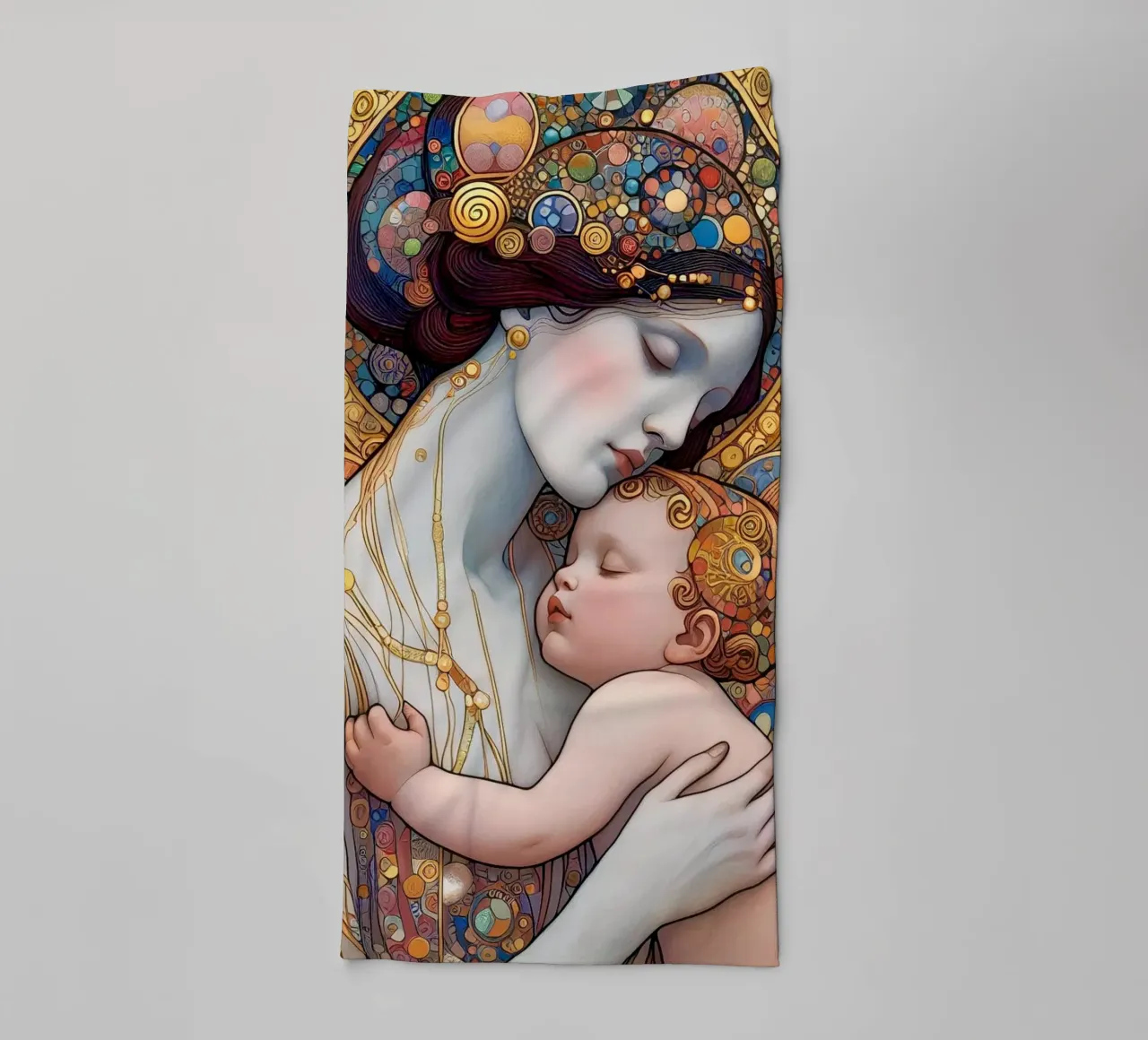 Die Mutter Handtuch von Art-Nouveau-Dsg