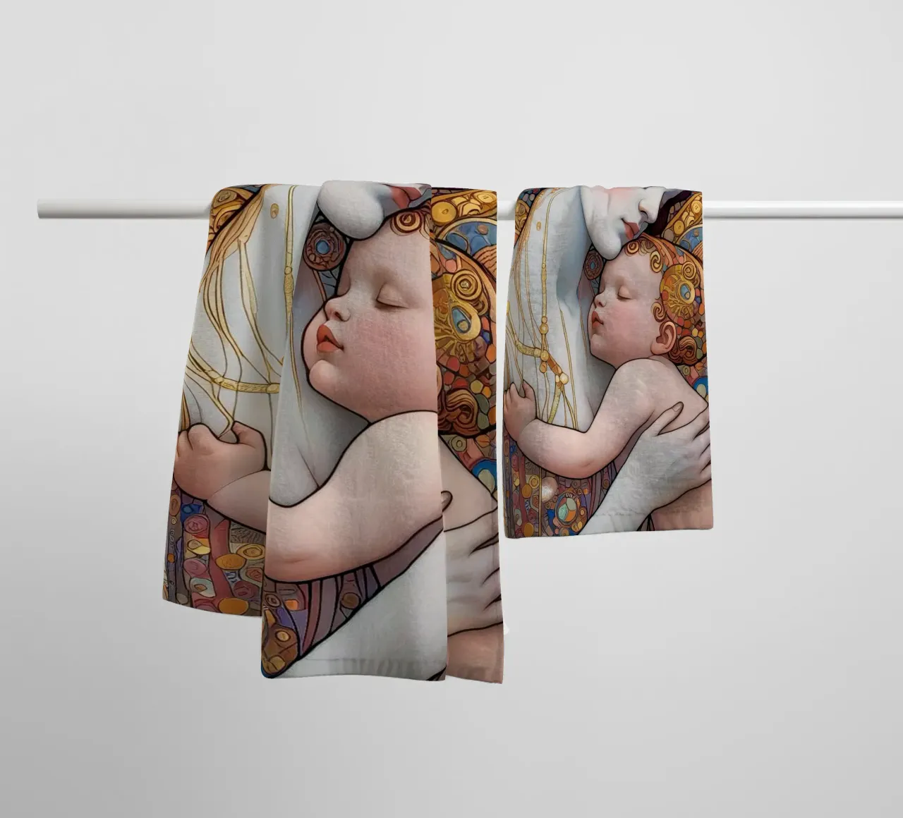 Die Mutter Handtuch von Art-Nouveau-Dsg