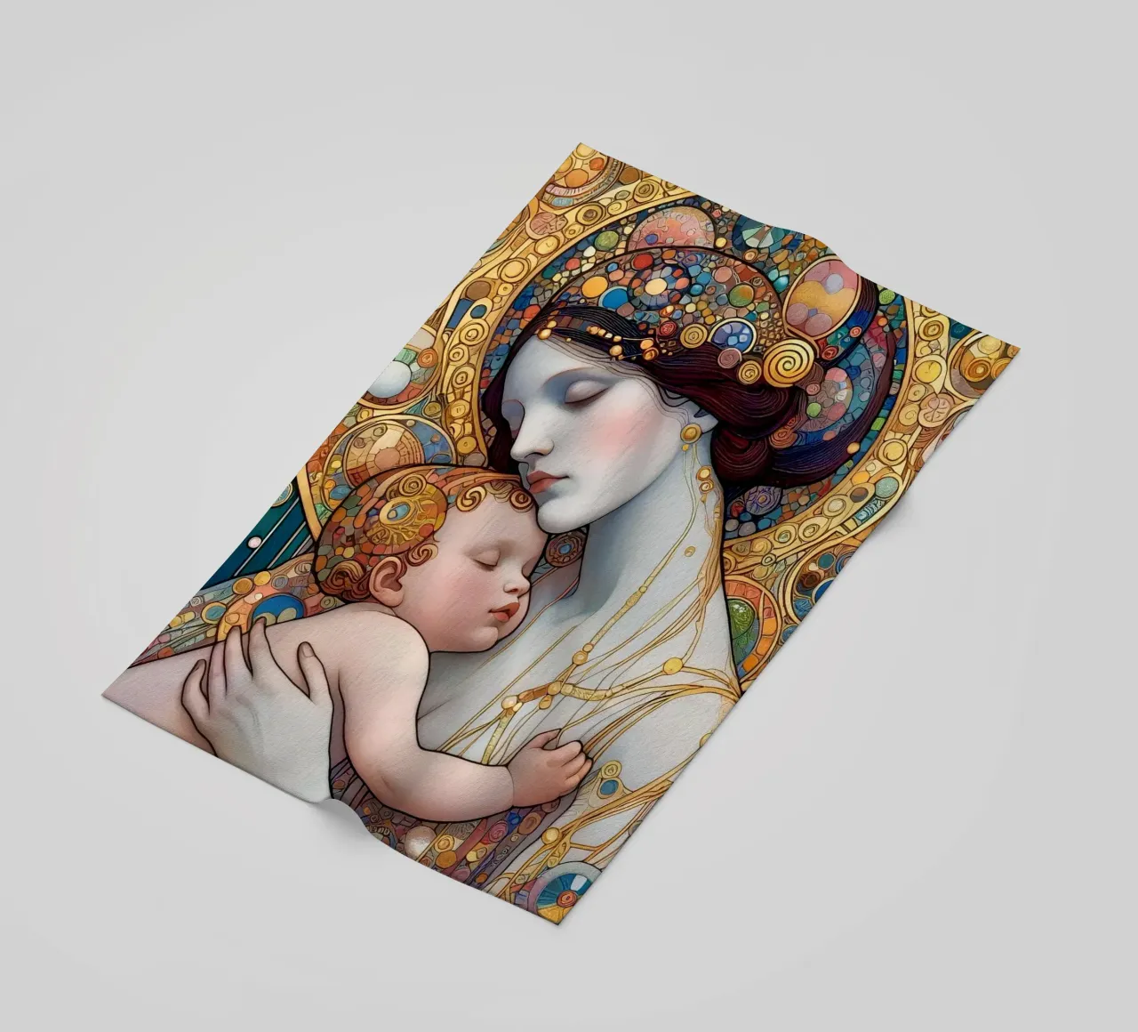 Die Mutter Strandtuch von Art-Nouveau-Dsg