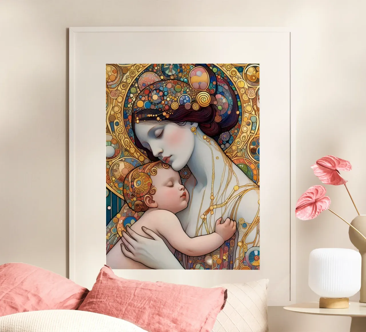 Die Mutter Poster von Art-Nouveau-Dsg