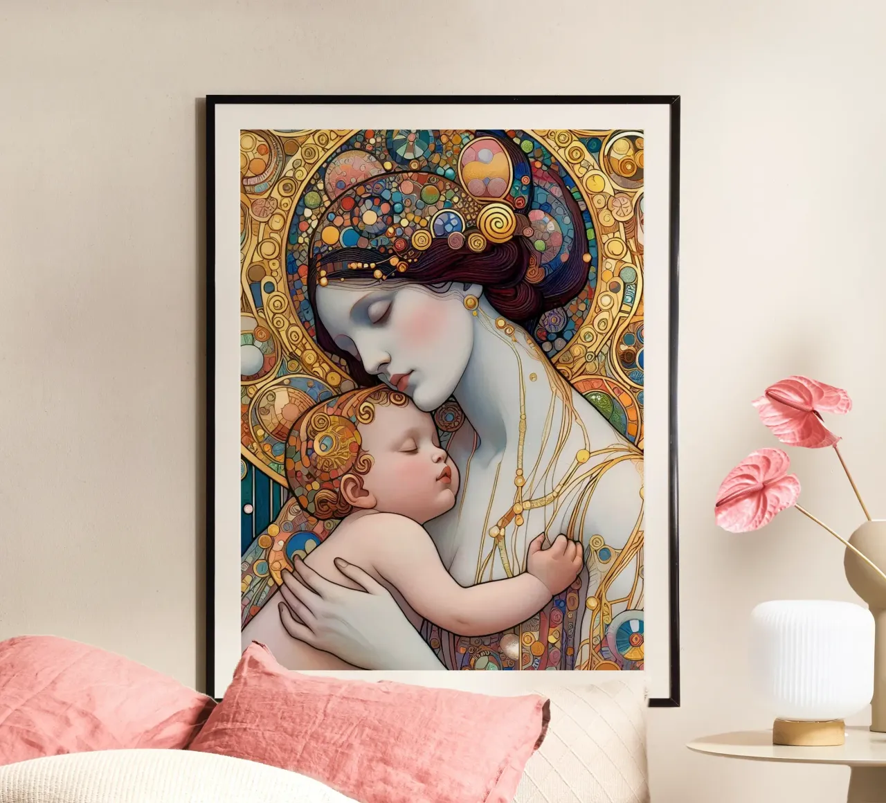 Die Mutter Poster von Art-Nouveau-Dsg