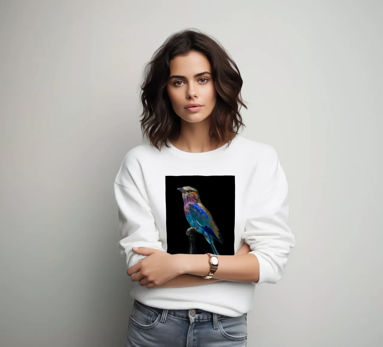 Bellissimo uccello felpa da Curious Collections by Marielle Leenders
