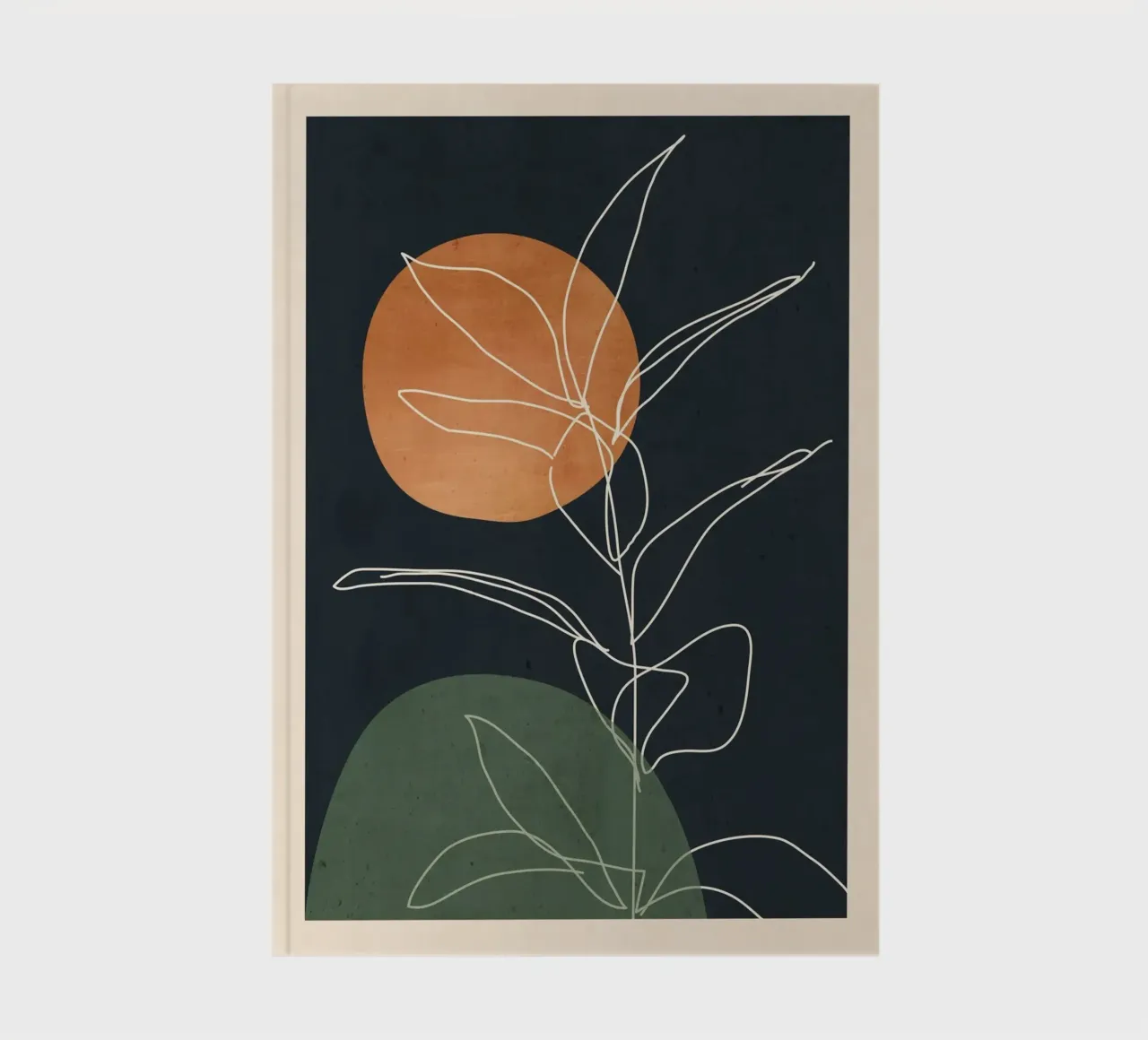 Abstract Art /Minimal Plant 102 notebook by ThingDesign