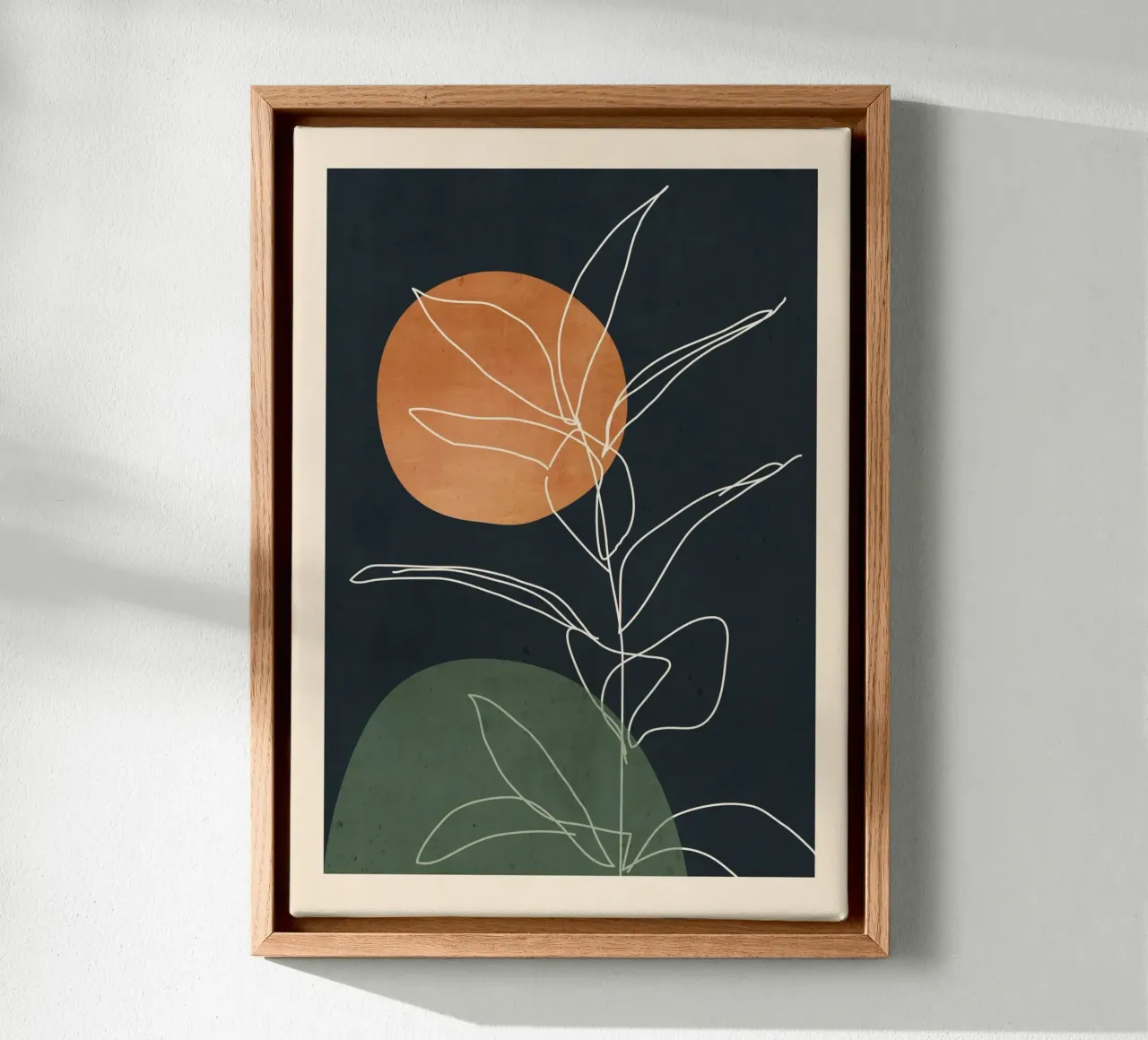 Arte astratta /Minimal Plant 102 tela da ThingDesign