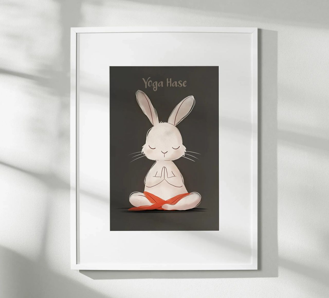 Der Yoga-Hase Poster von Carinaprint