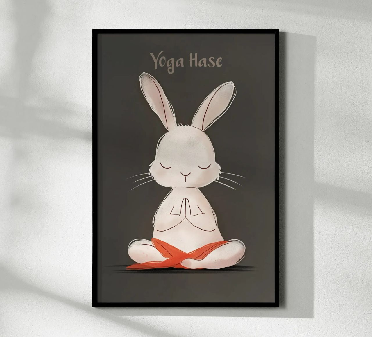 Der Yoga-Hase Poster von Carinaprint