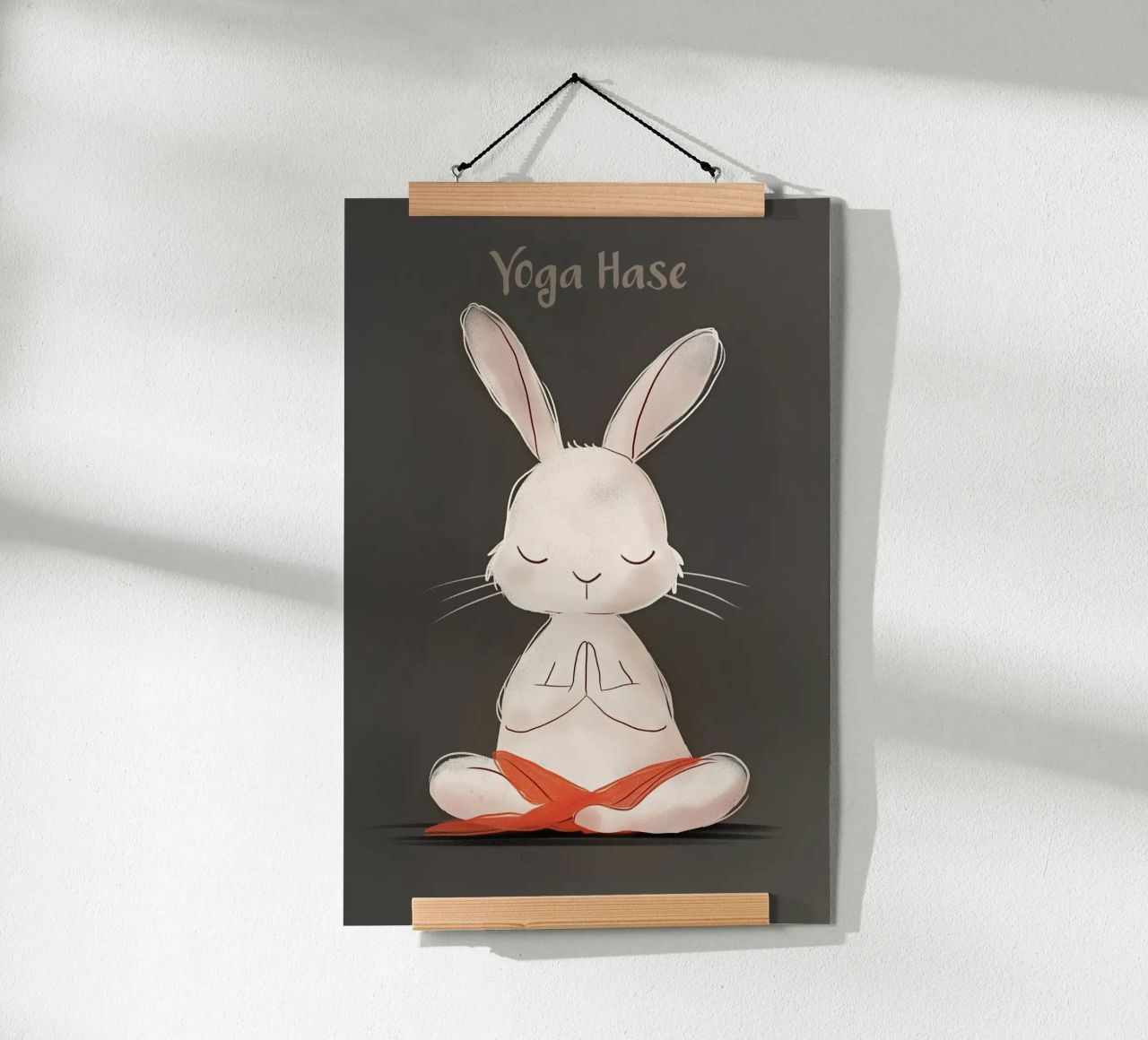 Der Yoga-Hase Poster von Carinaprint
