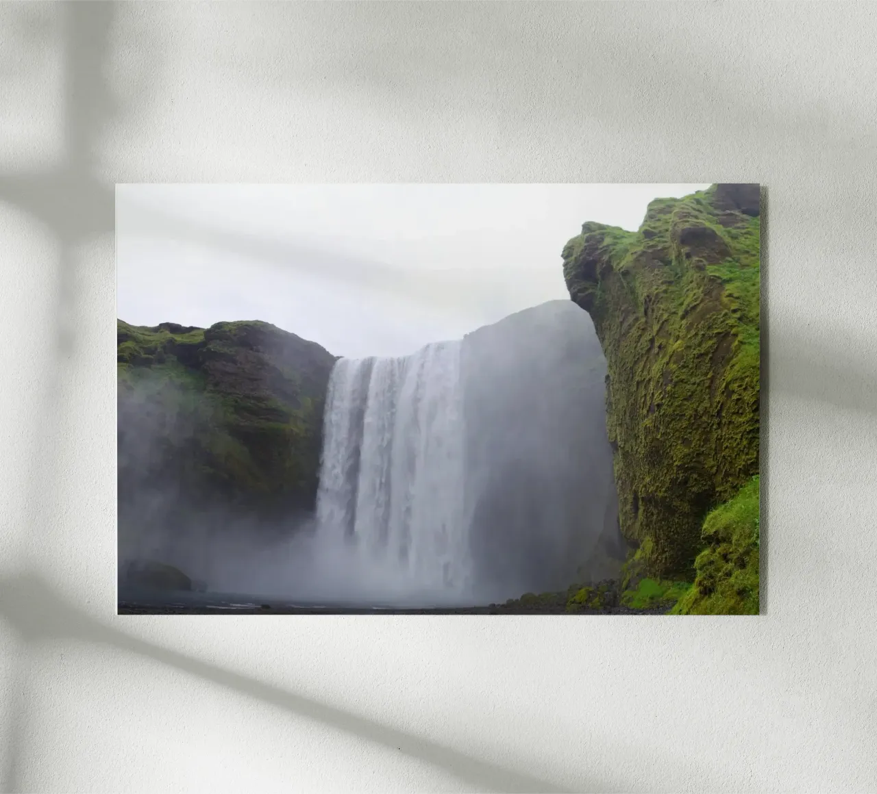 Cascata di Skogafoss nel sud dell'Islanda plexiglass da zenitt