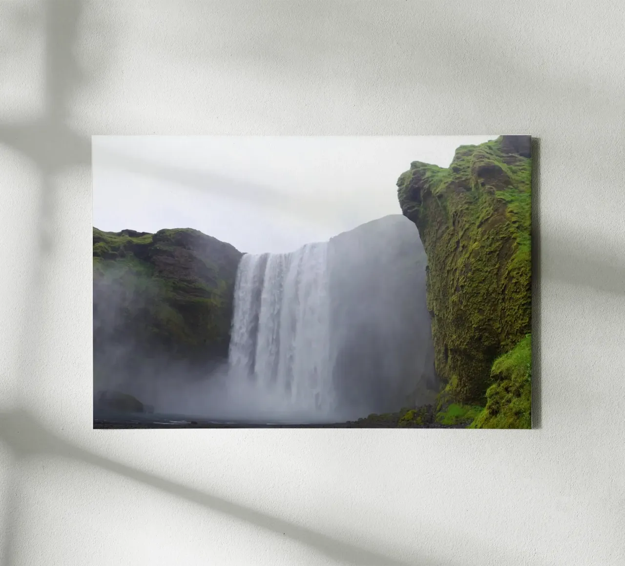 Skogafoss waterval in Zuid-IJsland canvas van zenitt