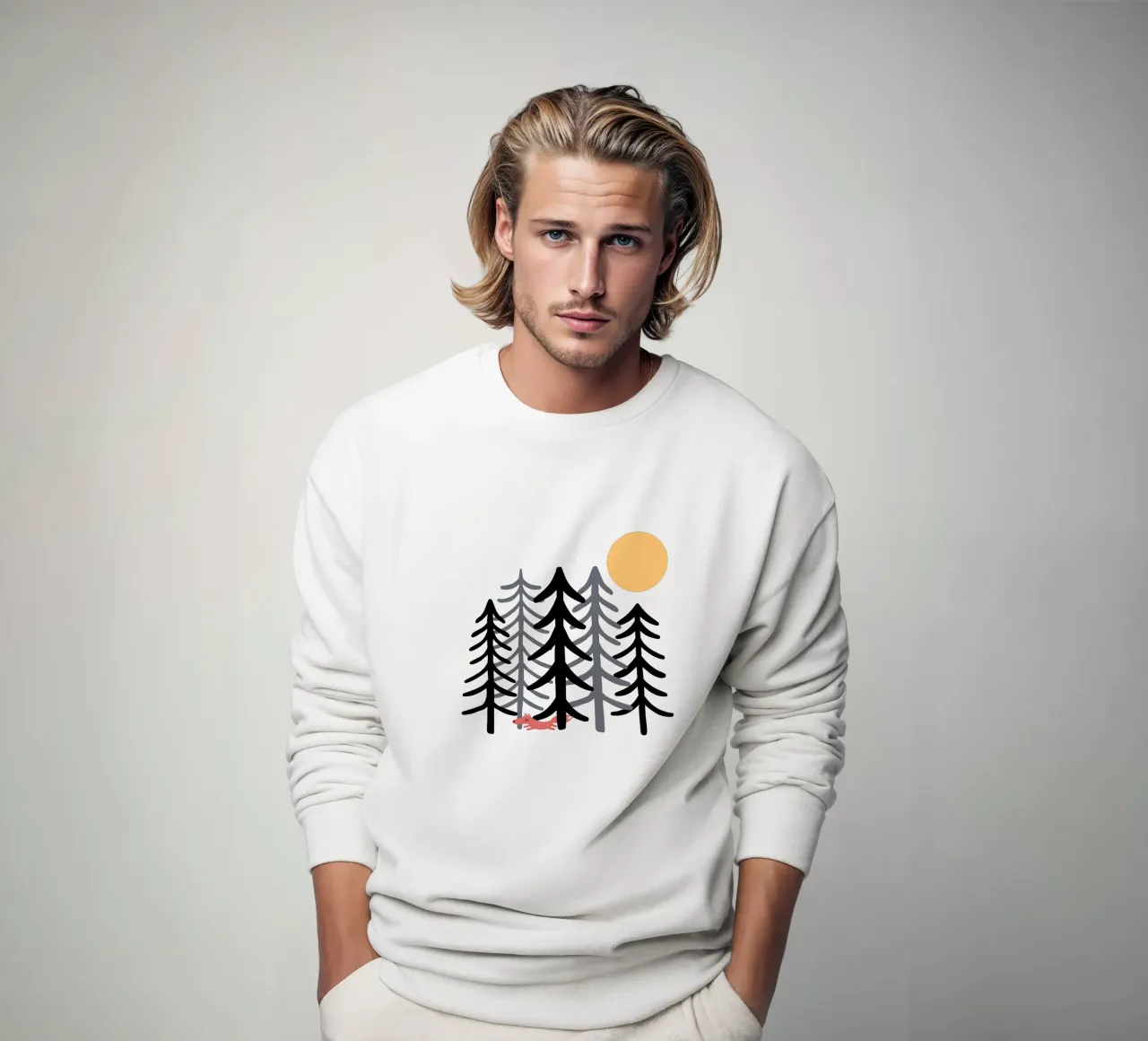 Fuchs im Wald II sweatshirt by BAINAI