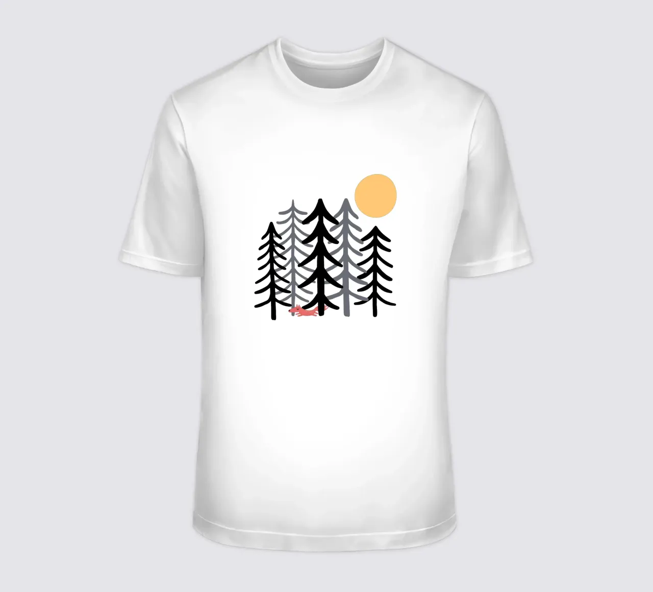 Fuchs im Wald II t-shirt da BAINAI