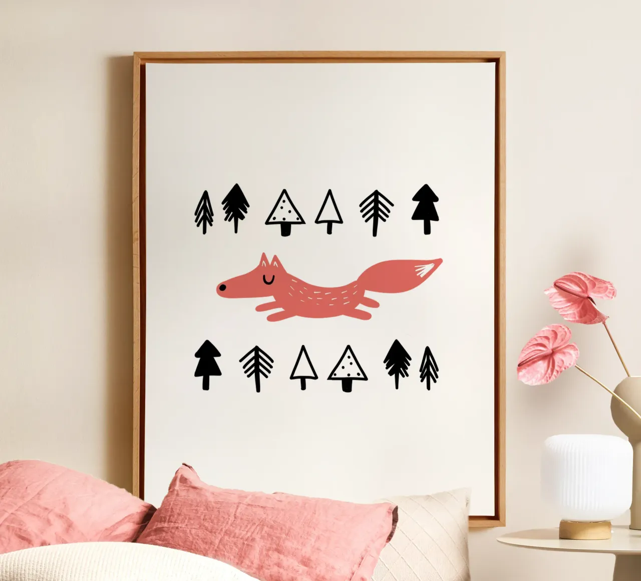 Fuchs und Wald canvas by BAINAI