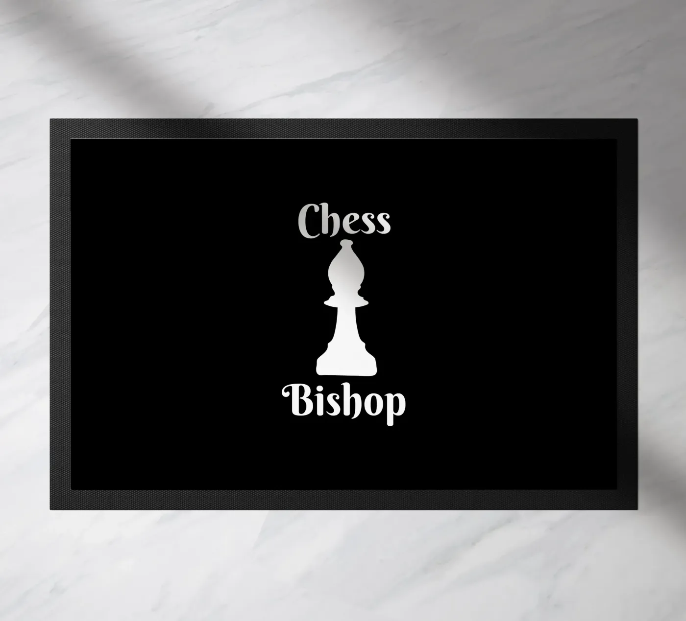 Chess bishop doormat by happieeagle