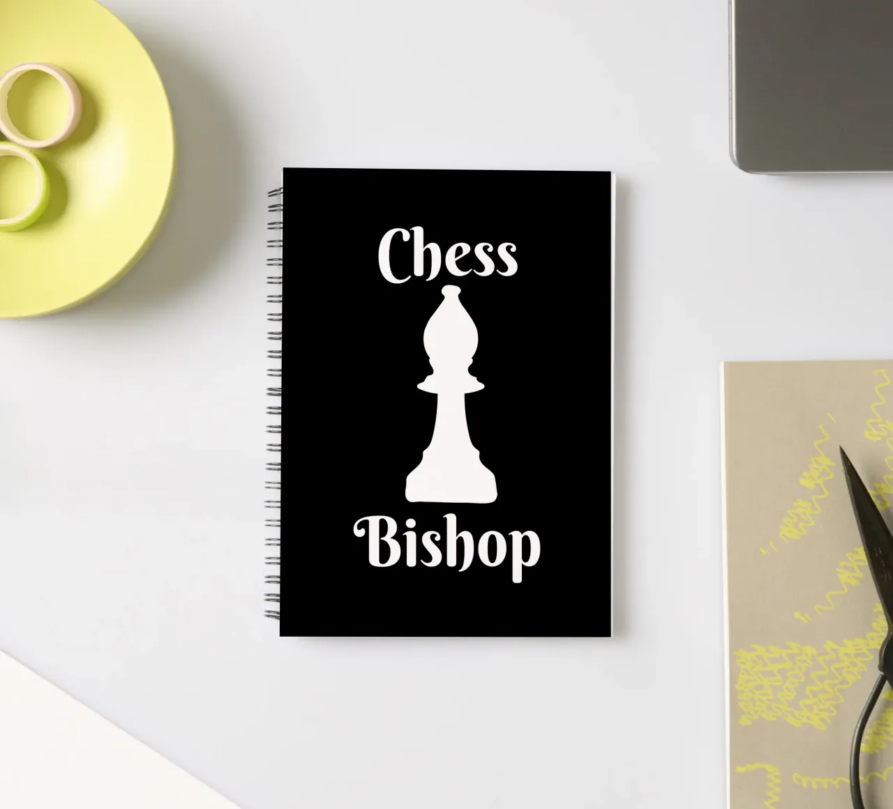 Chess bishop spiral notebook by happieeagle