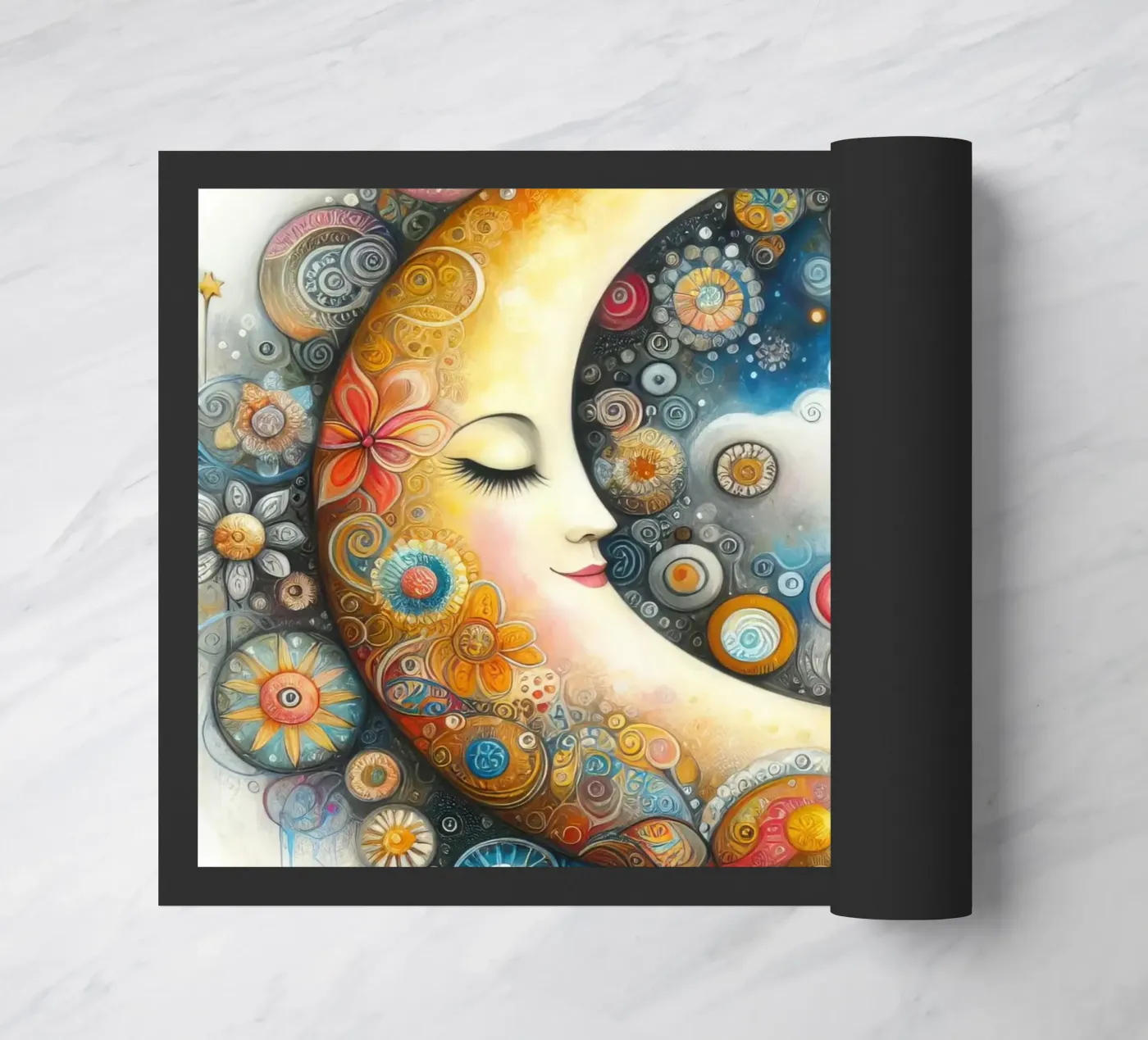 a capricious moon doormat by 🎁 NOBELART