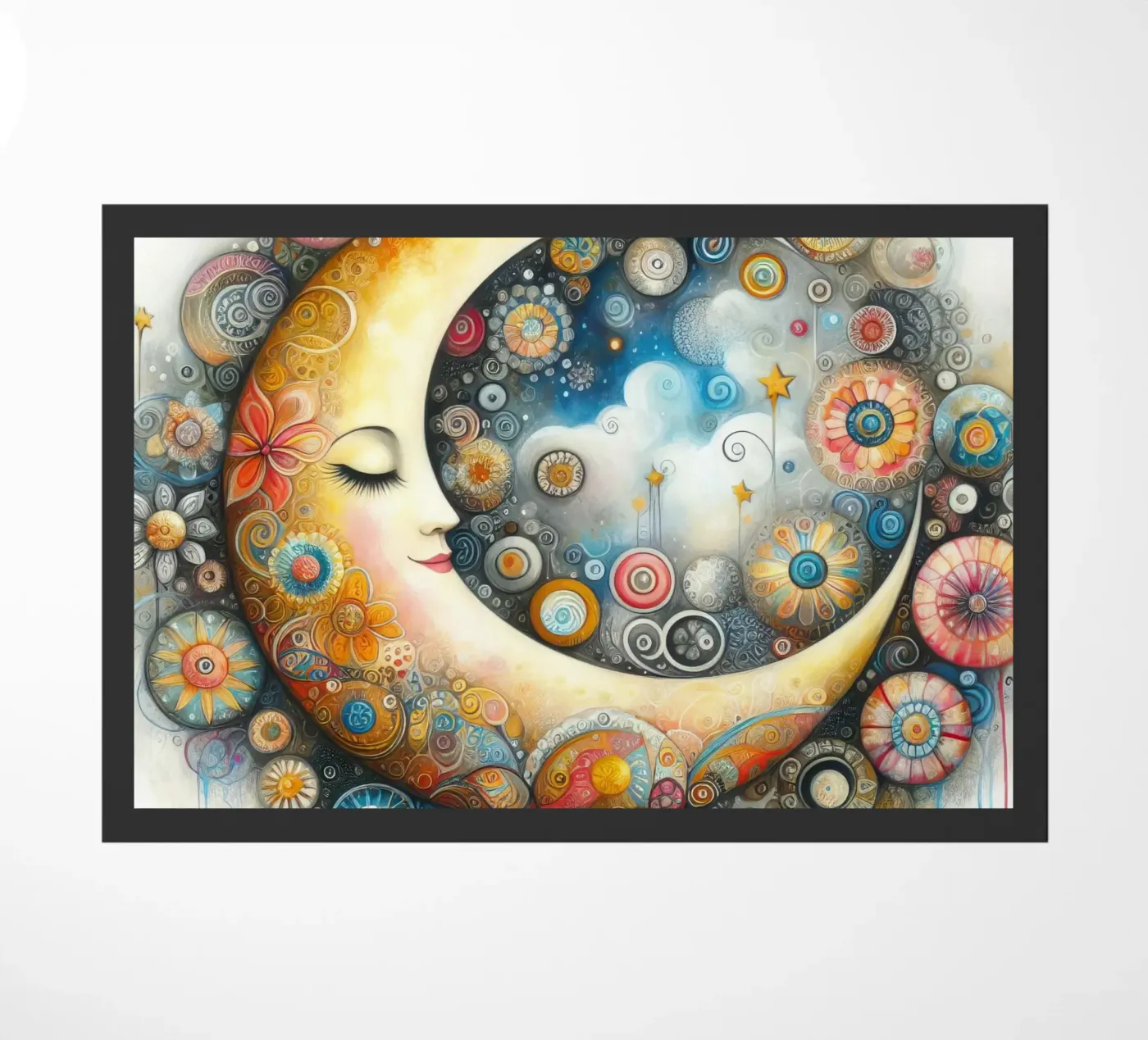 a capricious moon doormat by 🎁 NOBELART