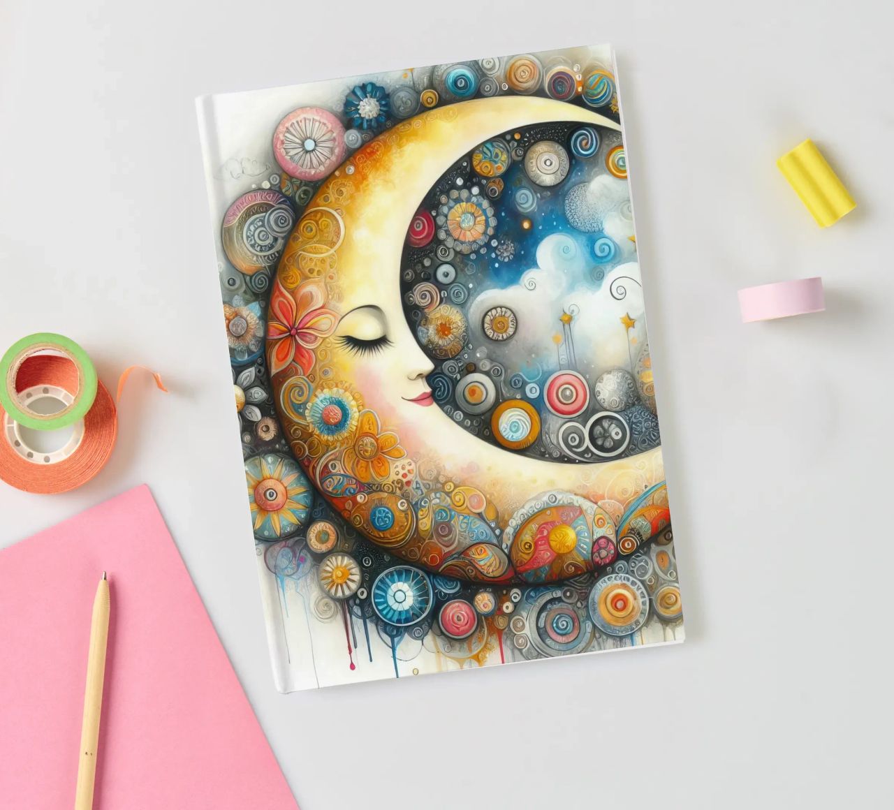 a capricious moon notebook by ARTVI-SHOP