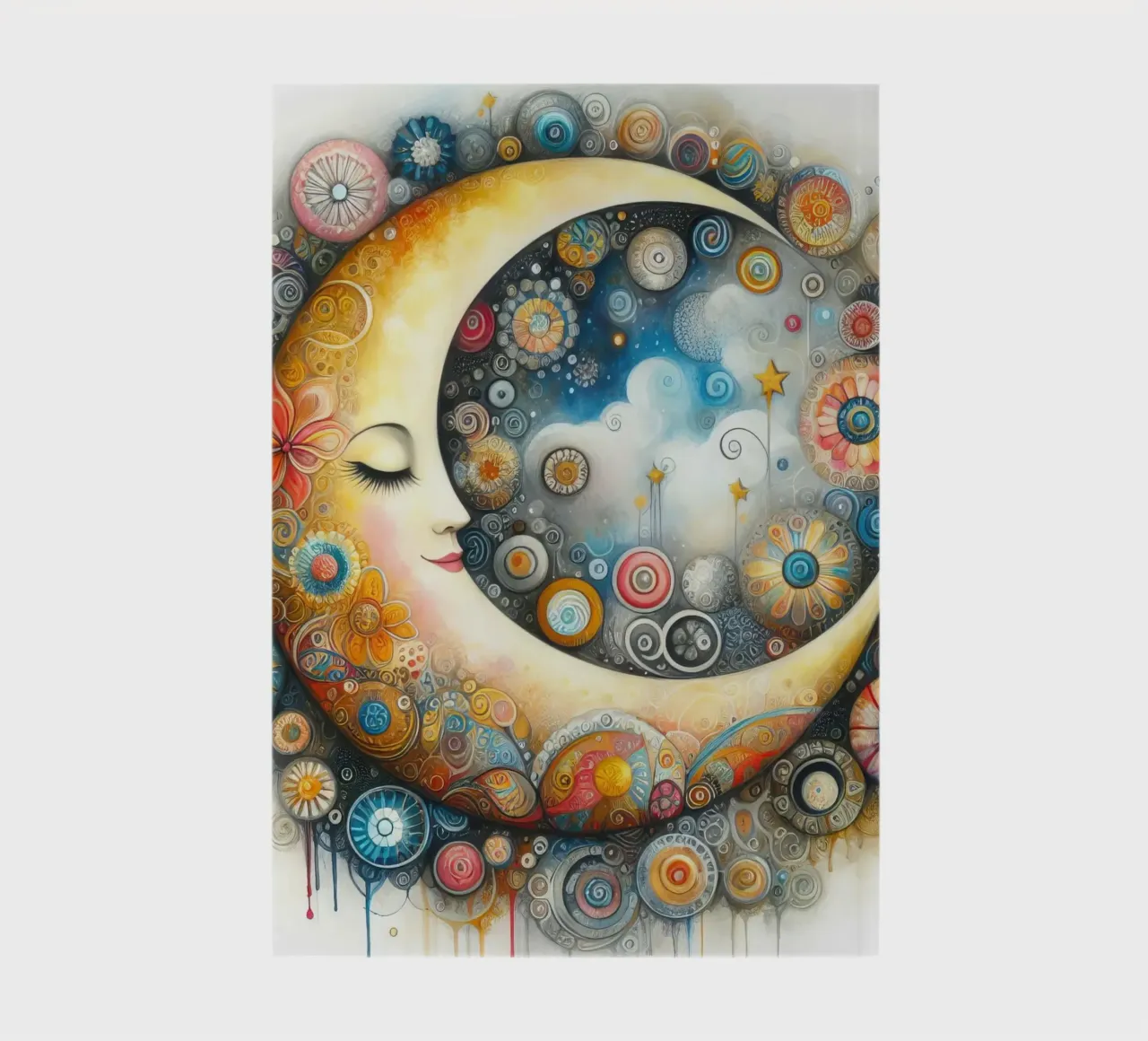 ein kapriziöser Mond Notizbuch von ARTVI-SHOP