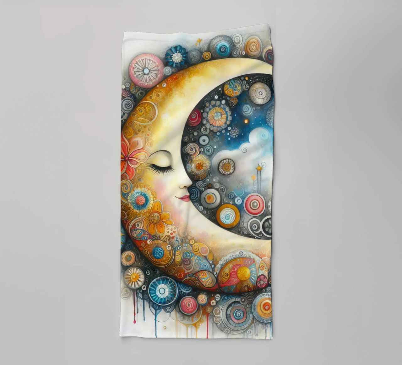 a capricious moon towel by ARTVI-SHOP