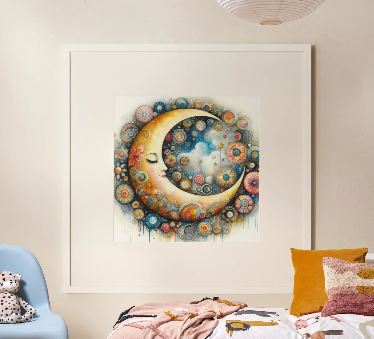 a capricious moon poster by ARTVI-SHOP