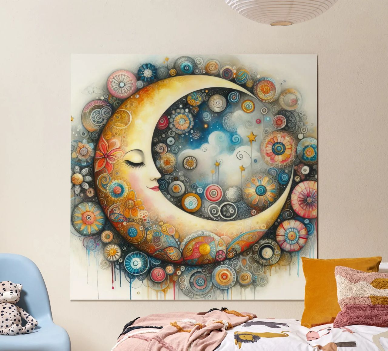 a capricious moon poster by ARTVI-SHOP