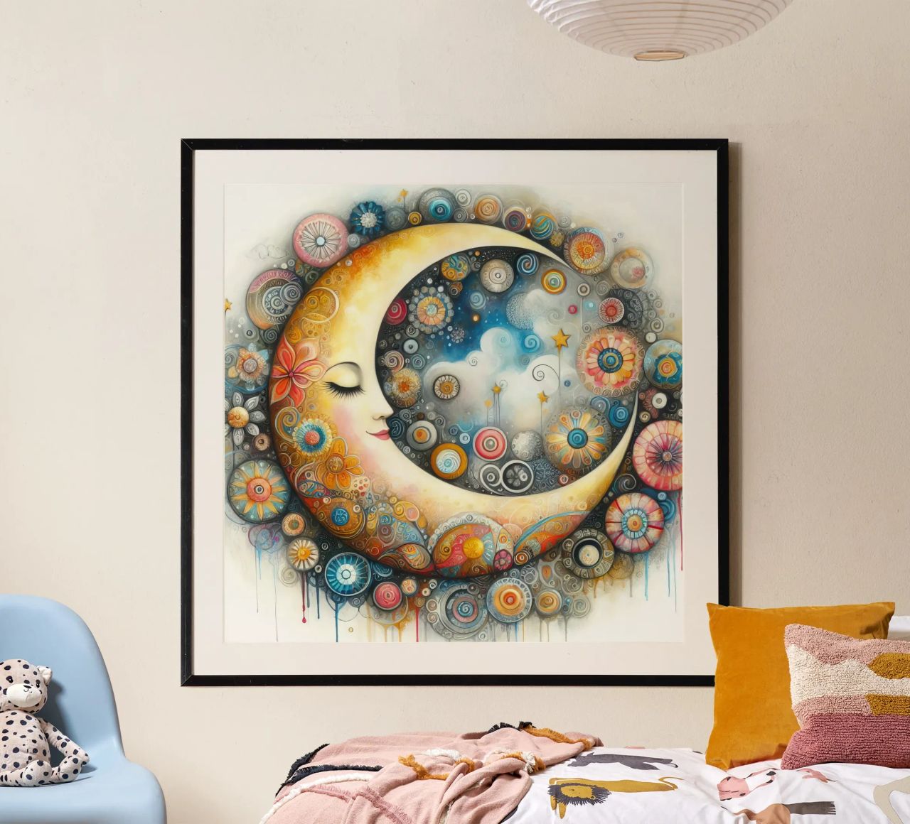 a capricious moon poster by ARTVI-SHOP