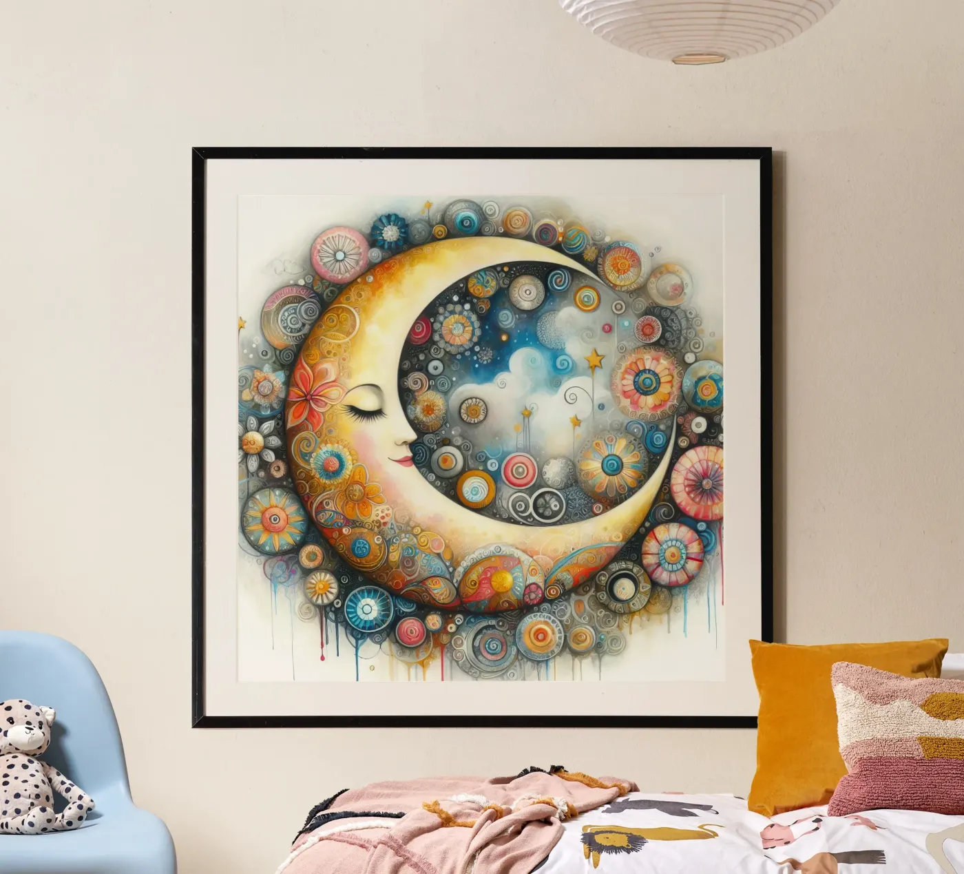 a capricious moon poster by 🎁 NOBELART