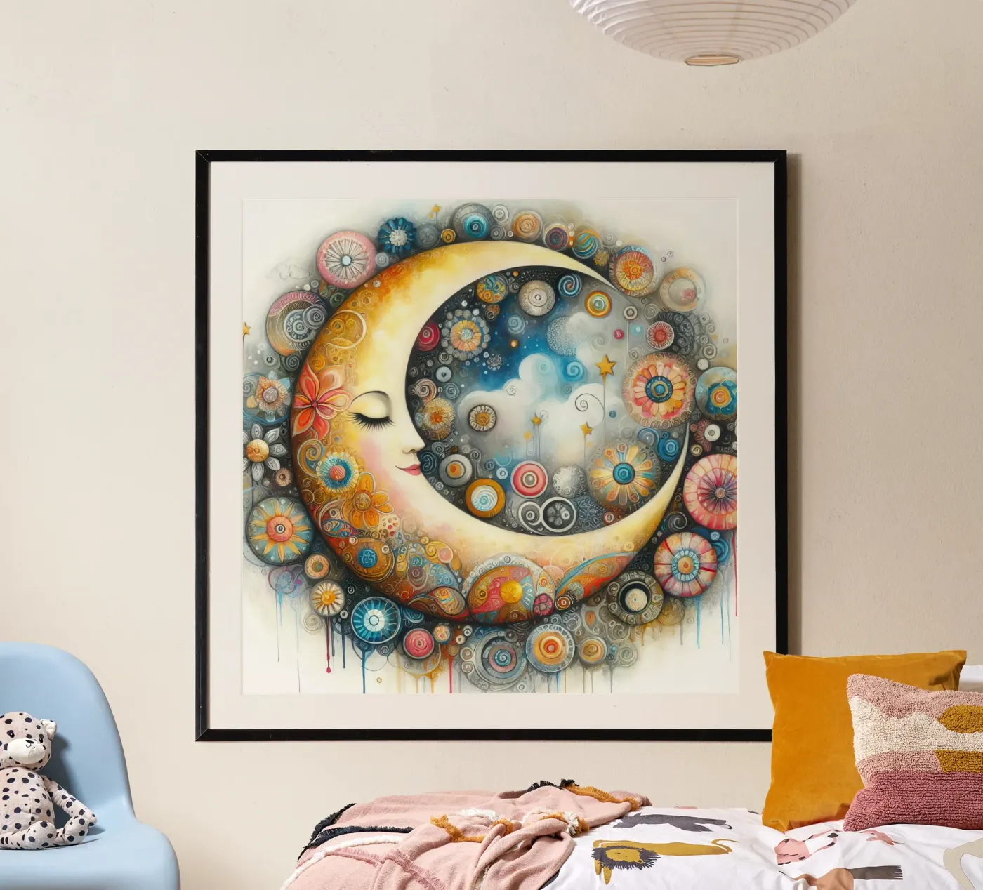 a capricious moon poster by 🎁 NOBELART