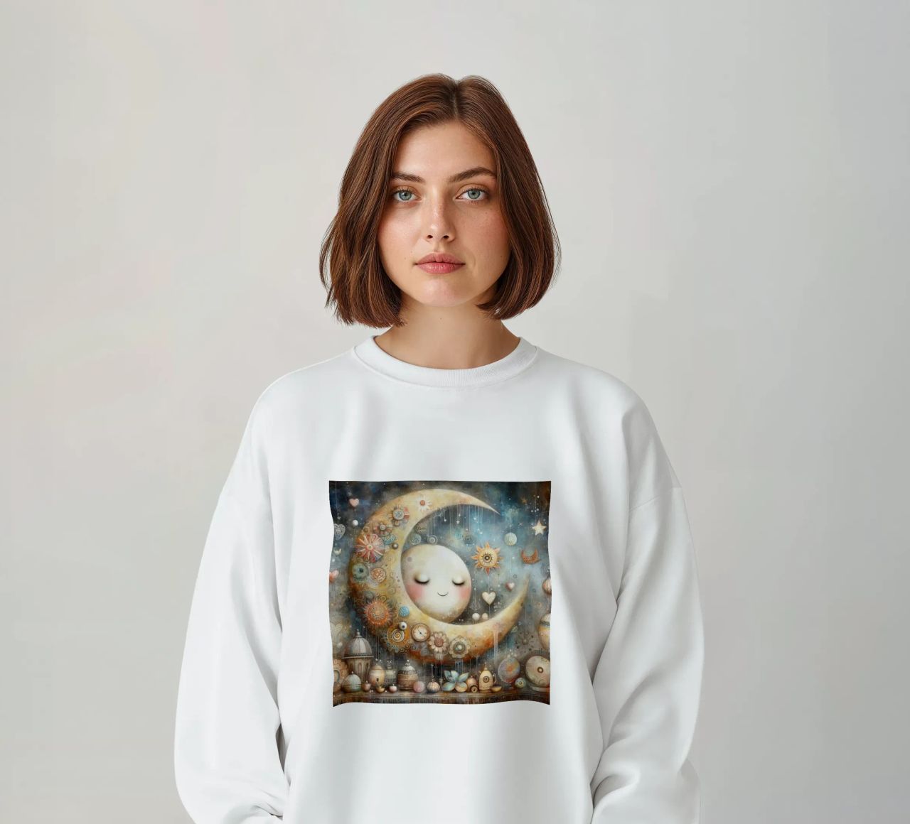 a capricious moon. sweatshirt by ARTVI-SHOP
