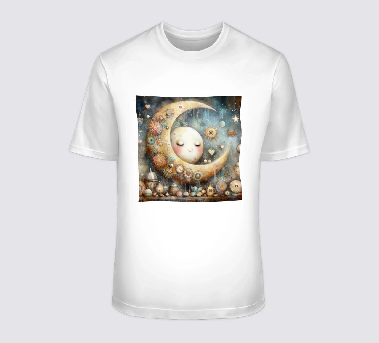 a capricious moon. t-shirt by ARTVI-SHOP