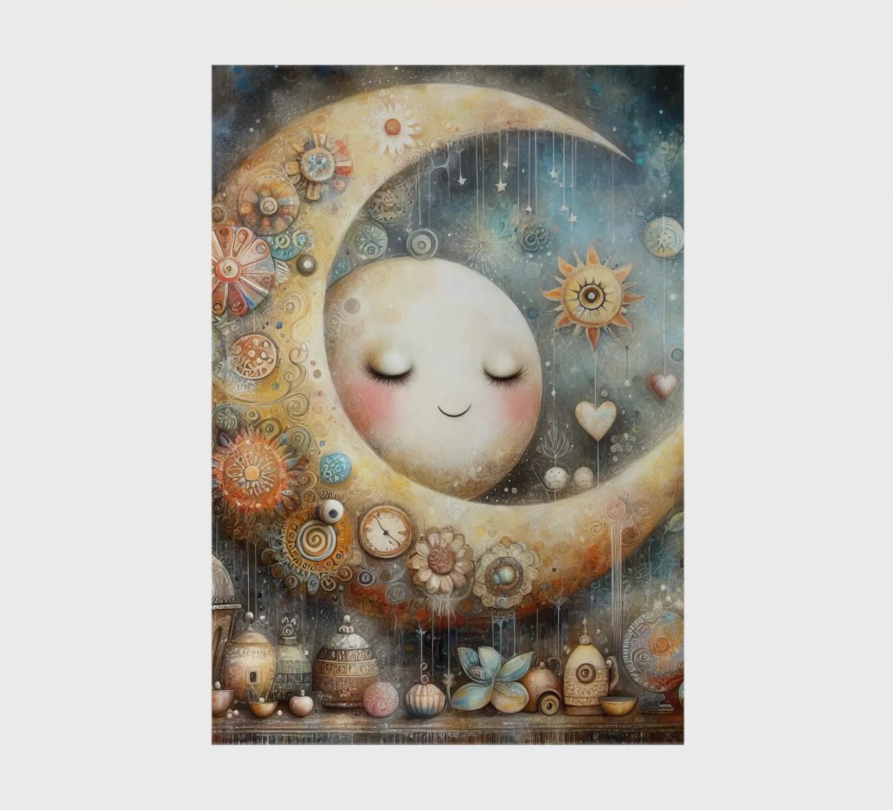 a capricious moon. notebook by ARTVI-SHOP