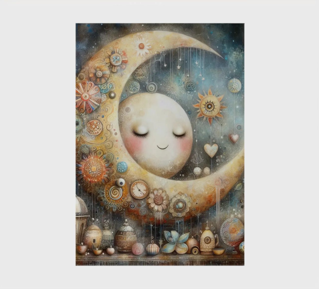 a capricious moon. notebook by ARTVI-SHOP