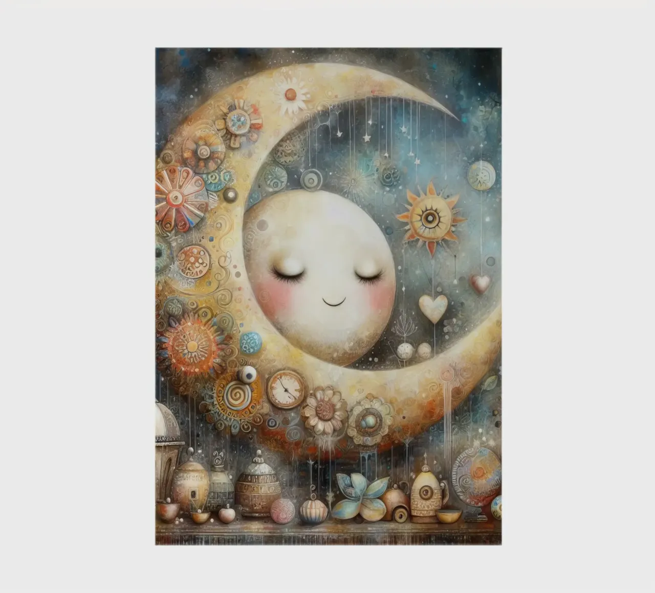 ein kapriziöser Mond. Notizbuch von ARTVI-SHOP