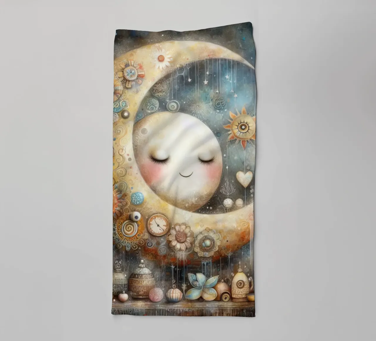 ein kapriziöser Mond. Handtuch von ARTVI-SHOP