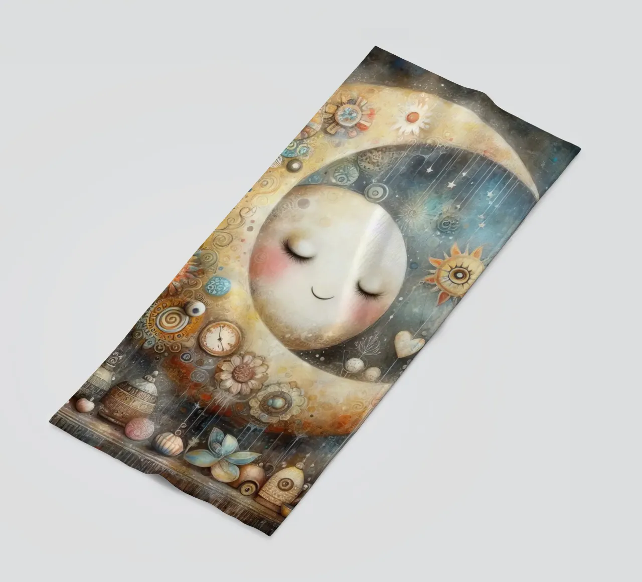 una luna capricciosa. telo mare da ARTVI-SHOP
