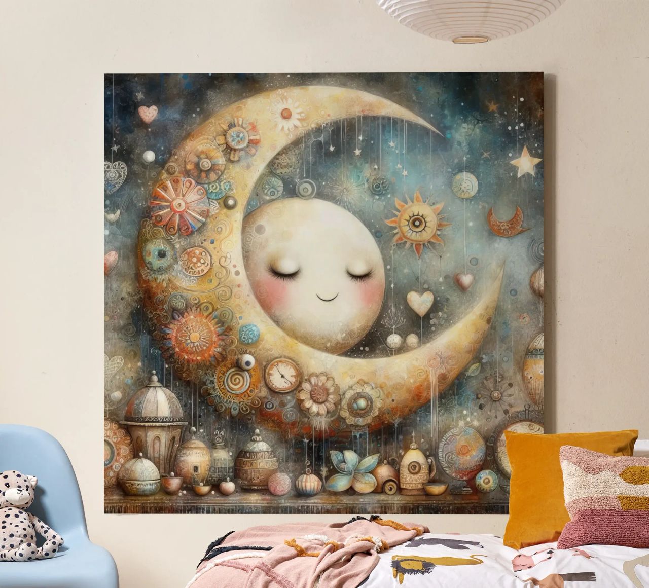 a capricious moon. canvas by ARTVI-SHOP