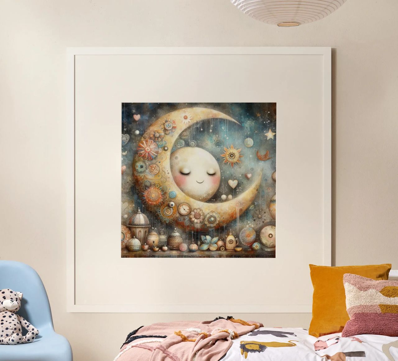a capricious moon. poster by ARTVI-SHOP